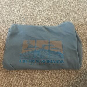 Light blue Cream Surfboards sweatshirt
